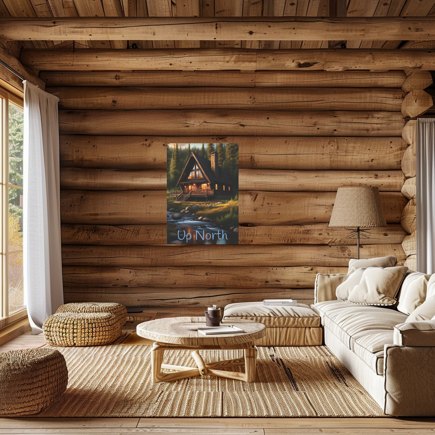 Up North Photo Tile, North Shore Minnesota Canvas