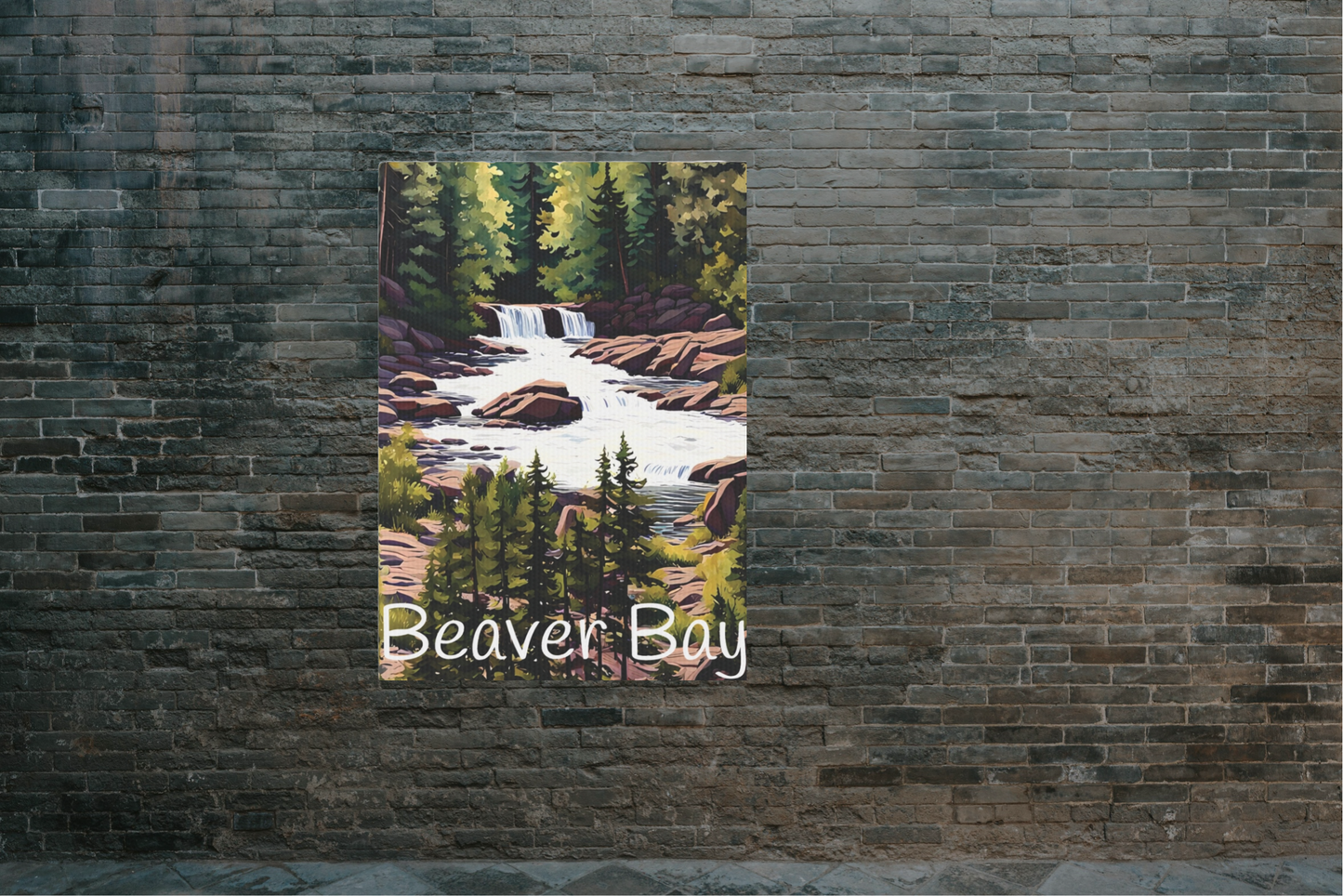 Beaver Bay Photo Tile, Northshore Minnesota Canvas