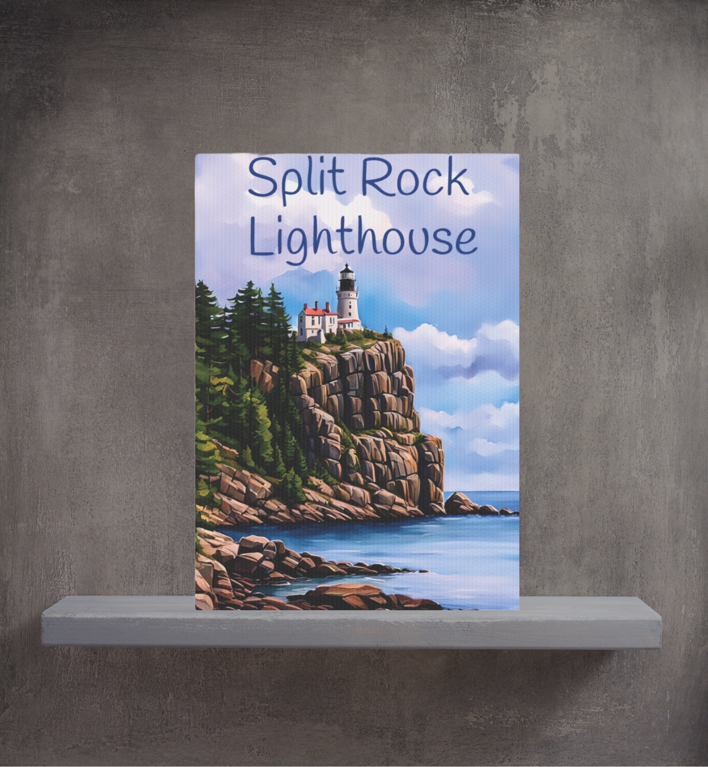 Split Rock Lighthouse Photo Tile, Up North Minnesota Wall Decor