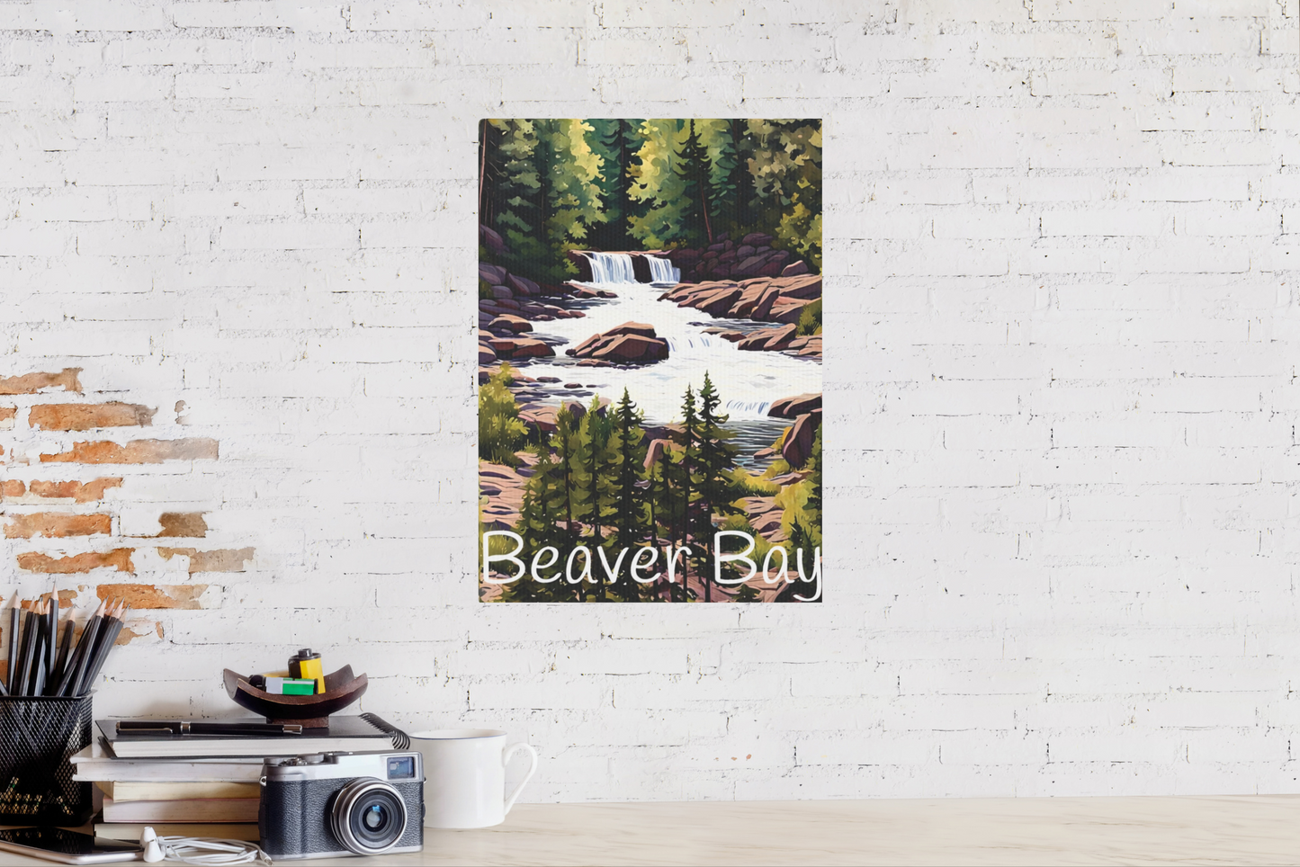 Beaver Bay Photo Tile, Northshore Minnesota Canvas