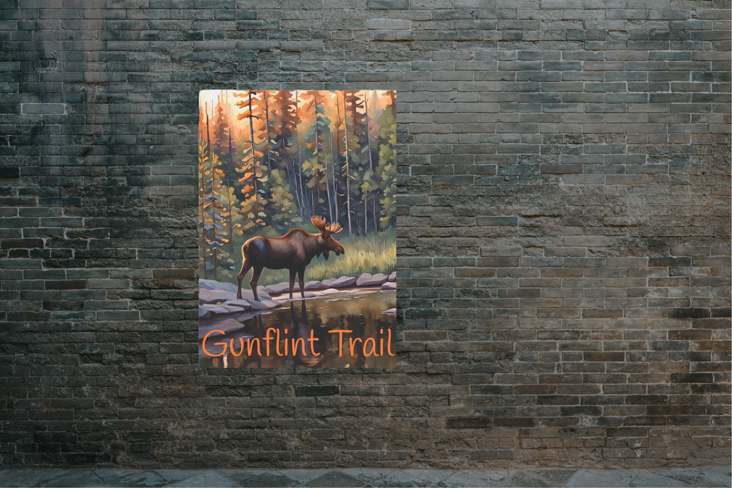 Gunflint Trail Minnesota Photo Tile, North Shore Love Wall Art,