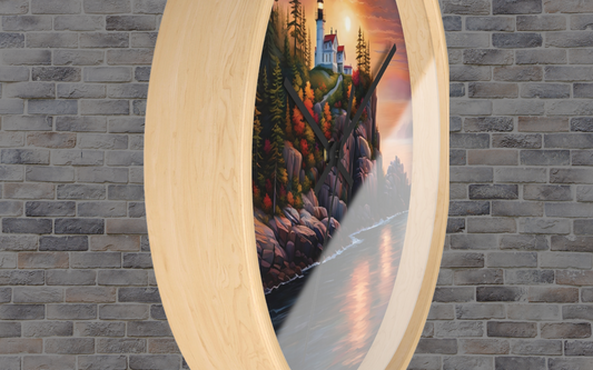 Split Rock Lighthouse Wall Clock, Beautiful Minnesota Northshore