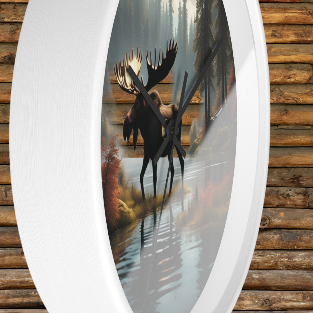 Moose Wall Clock, Nature-Inspired Clock