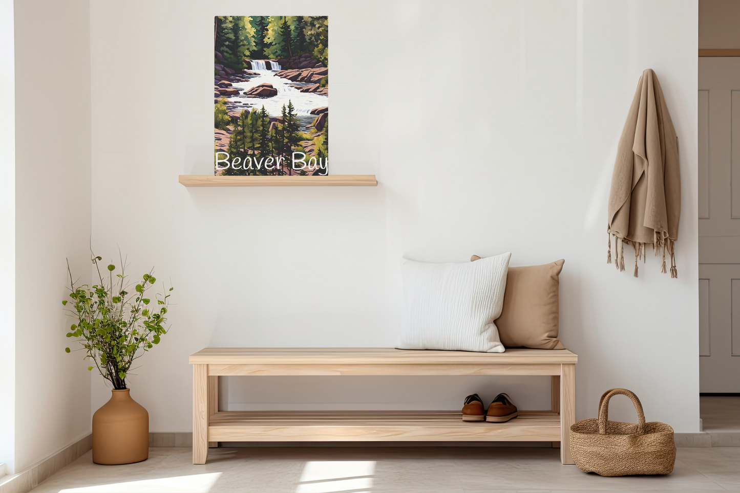 Beaver Bay Photo Tile, Northshore Minnesota Canvas