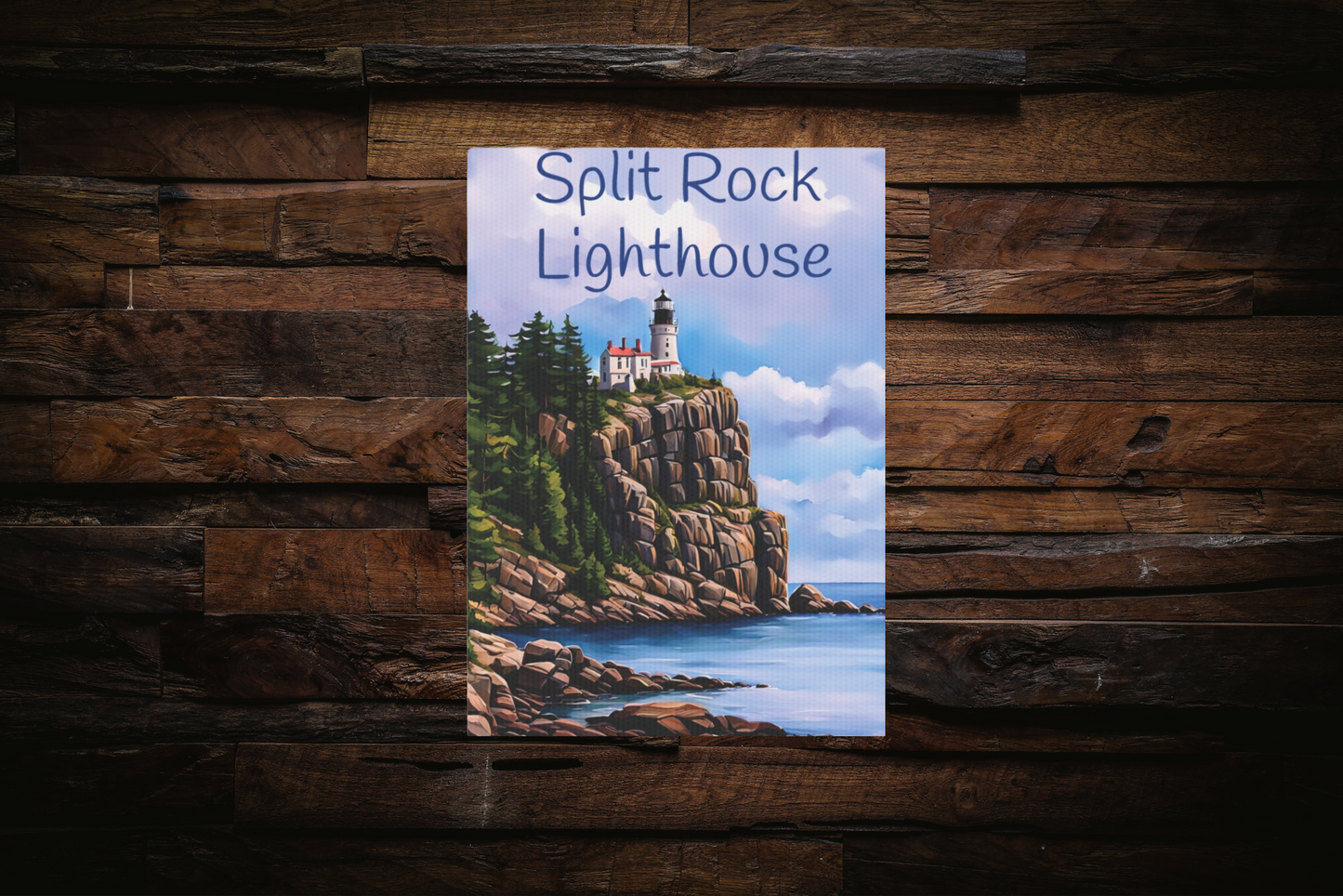 Split Rock Lighthouse Photo Tile, Up North Minnesota Wall Decor
